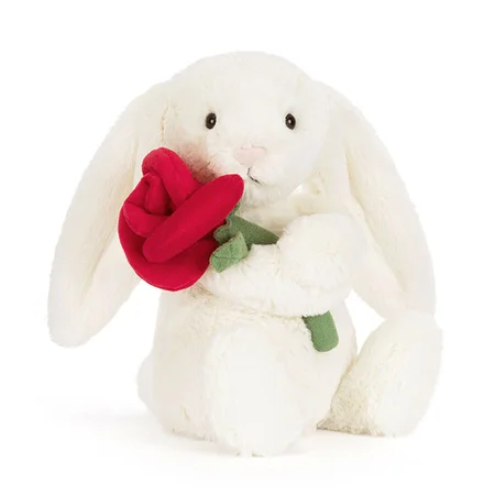 Jellycat Cream Kanin Med Rose