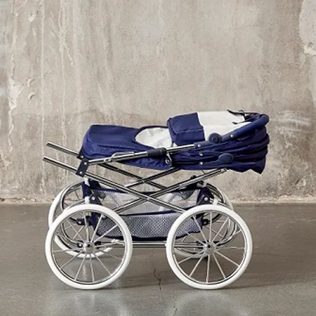 by Astrup deluxe dukkevogn, blå