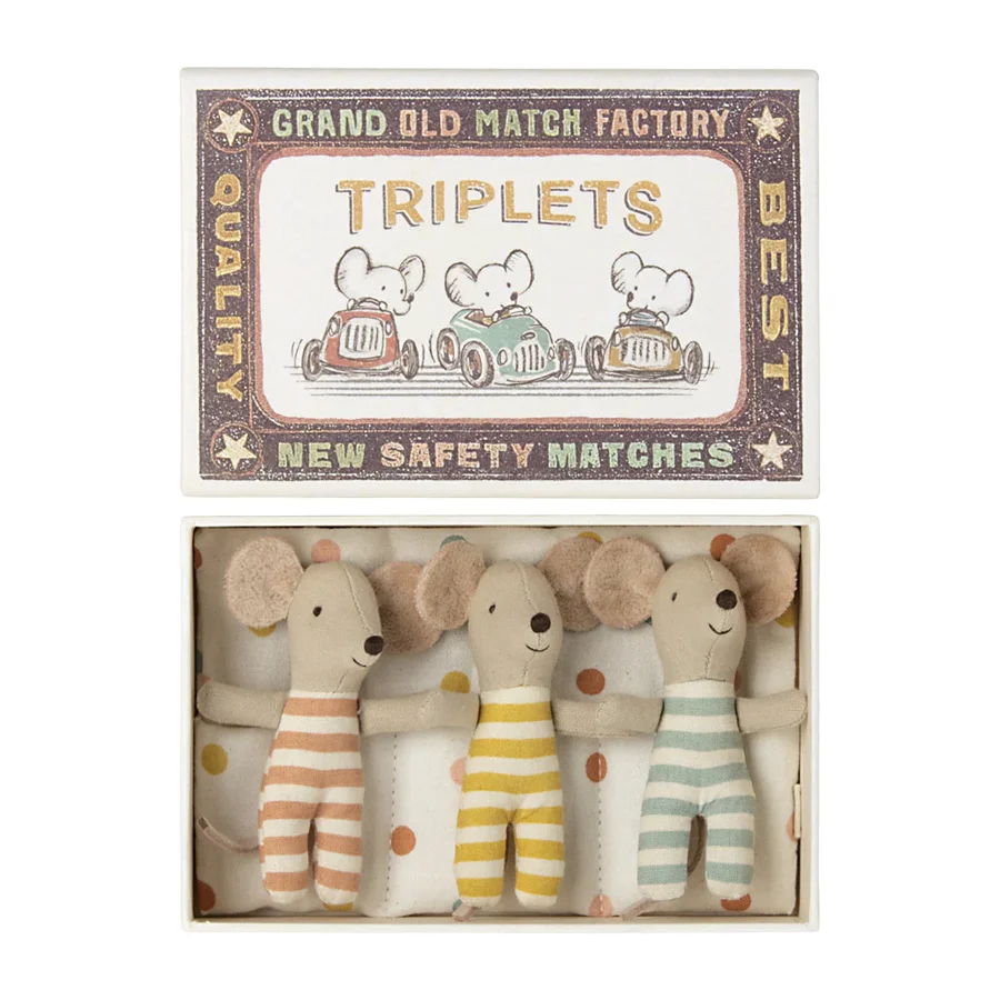 Maileg Trillinger, Babymus i Tændstikæske