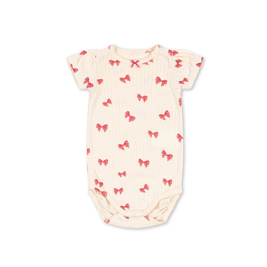 Konges Sløjd Minnie Body med Pufærmer, rosia bow