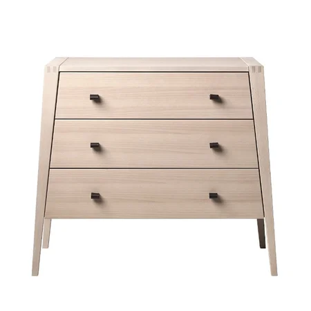 Leander lædergreb til kommode 6 stk, sort