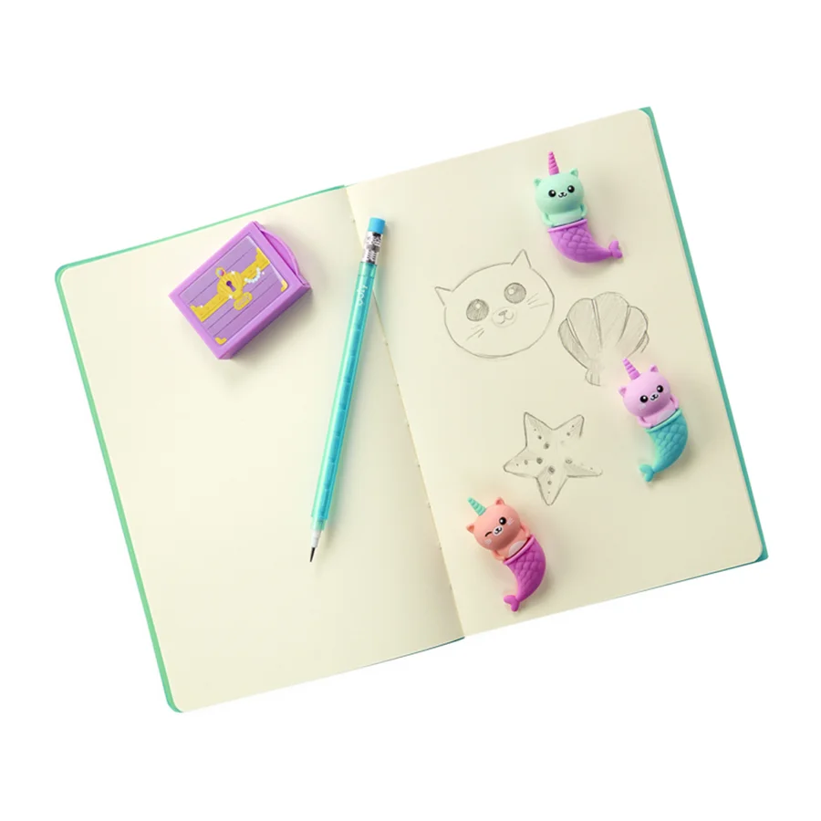 Ooly viskelædersæt med duft, Mewmaid