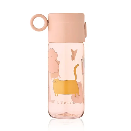 Liewood Clemence Tritan Drikkeflaske, 350 ml - Cats and Dogs/Sandy