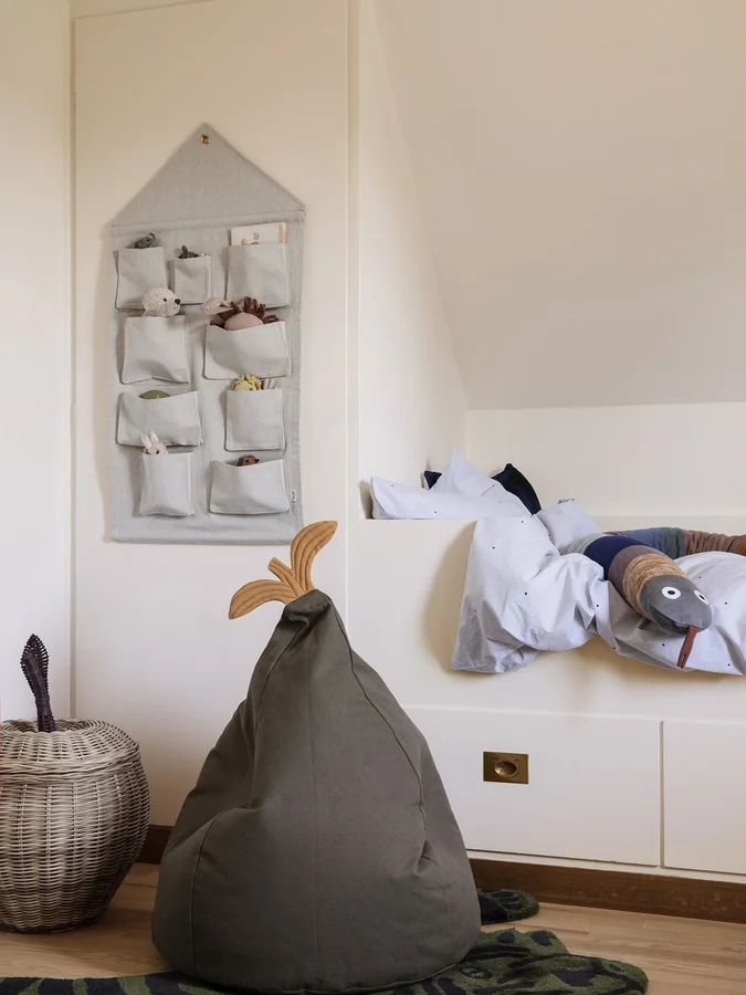 Ferm Living pære sækkestol, grøn