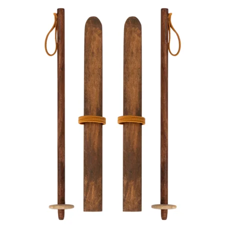 Maileg Ski og skistave, Mor & Far mus