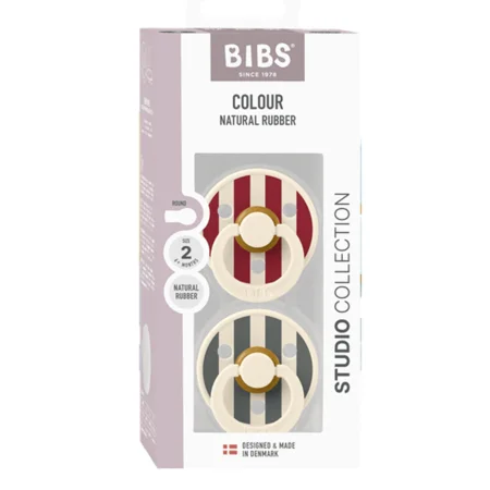 BIBS Studio Line 2-pak sut str 2, Ruby pine mix