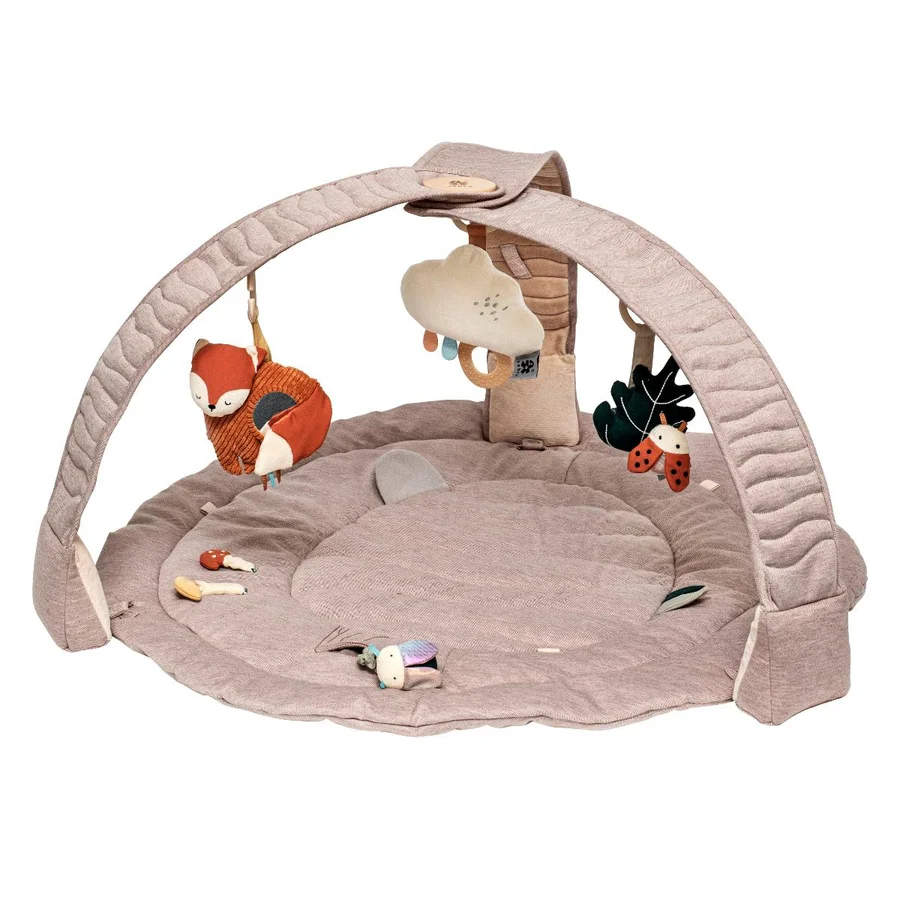 Sebra aktivitetstæppe m.legetøj, morning beige