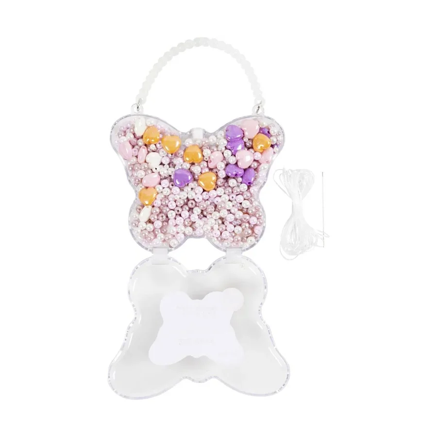 Wachsperlen aus Perlmutt in Schmetterlingsdose, 127 g