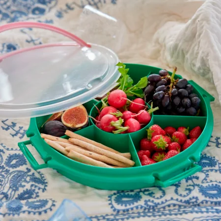 Servierform mit Deckel, grün, Rice 