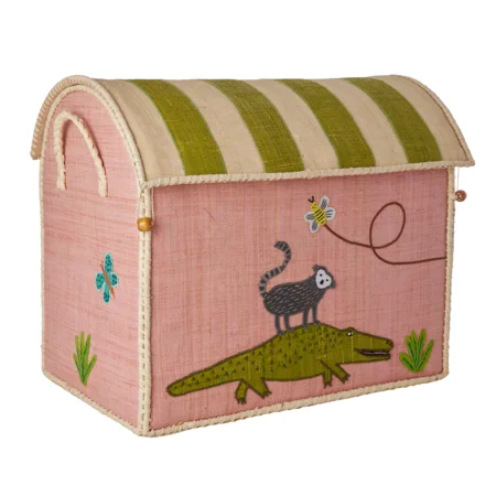 Rice Opbevaringskurv, jungle - stor