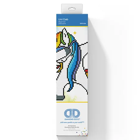 Diamond Dotz stor enhjørning på stof