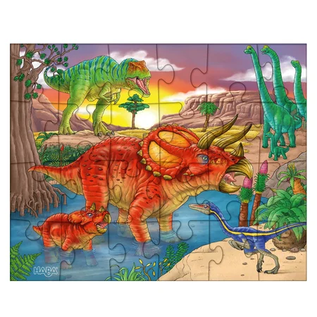 Haba 3 puslespil, dinosaurer