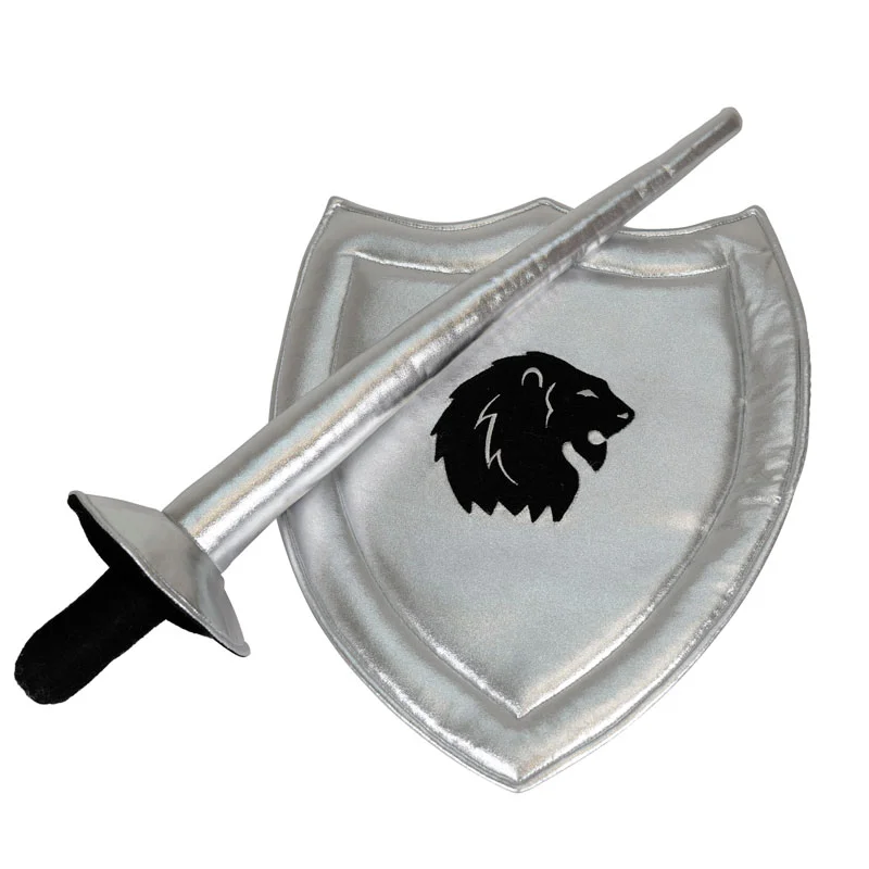 by Astrup udklædning, skjold og lanse - sølv