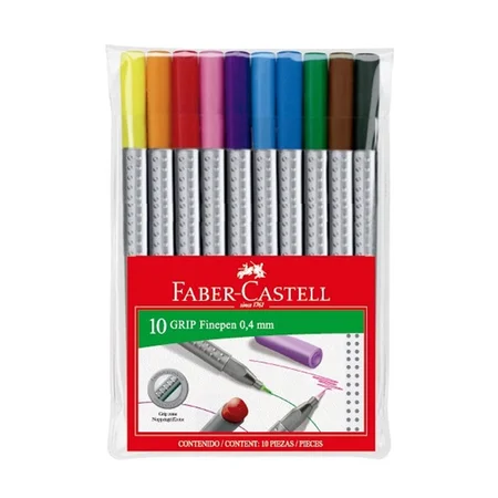 Faber-Castell finelin tusser 0,4 mm, 10 stk