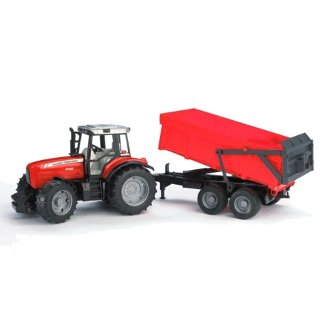 Bruder Massey Ferguson traktor 7480 med tipvogn