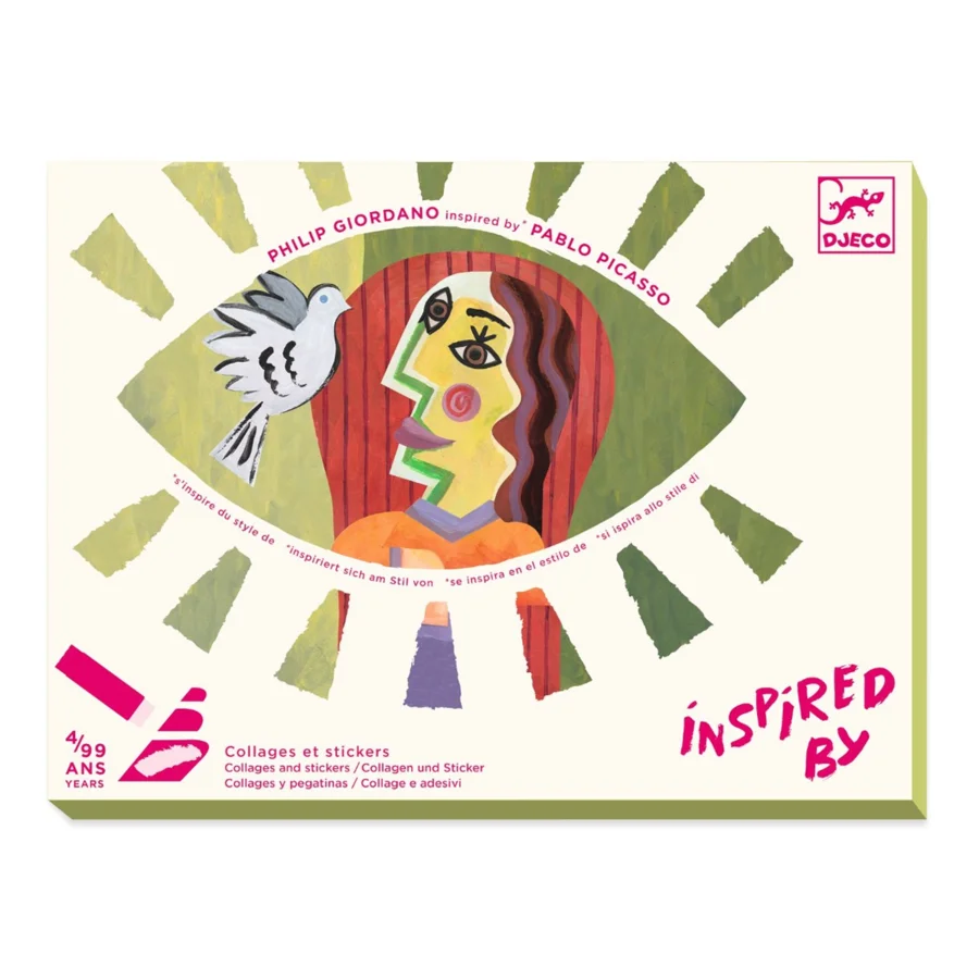 Djeco Inspired by, Collage Pablo Picasso Quadratische Köpfe