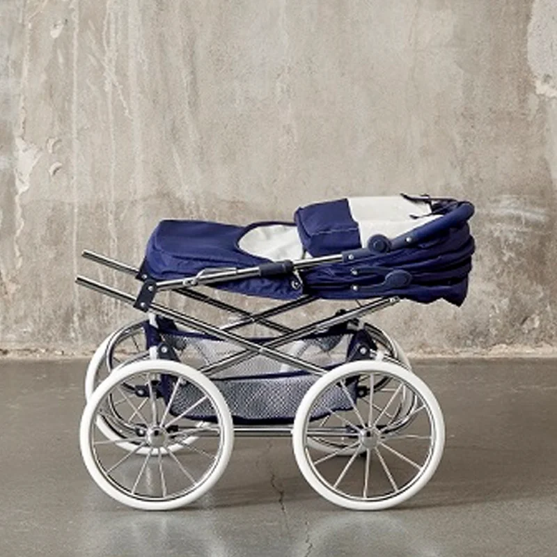 by Astrup deluxe dukkevogn, blå