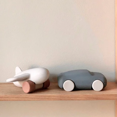 Liewood silikone bil og fly, Blue wave / Sandy mix