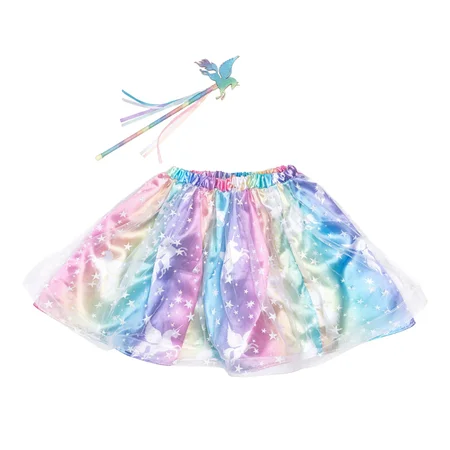 Great Pretenders Fortryllet nederdel og tryllestav sæt, 4-6 år