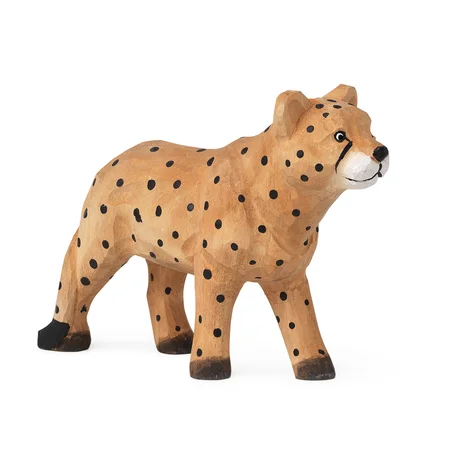 Ferm Living håndskåret dyr, gepard