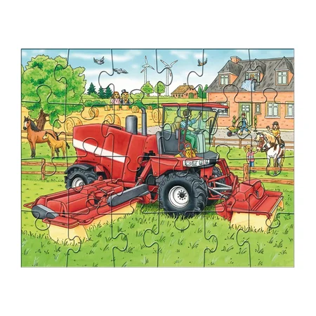 Haba 3 puslespil, traktorer