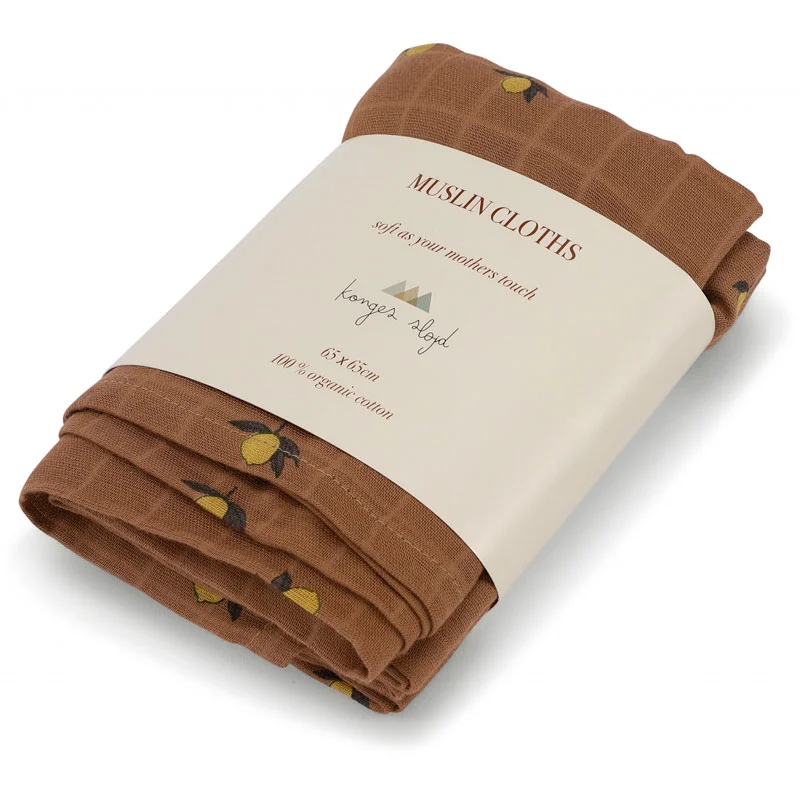 Konges Sløjd 3-pak stofbleer, Lemon Brown