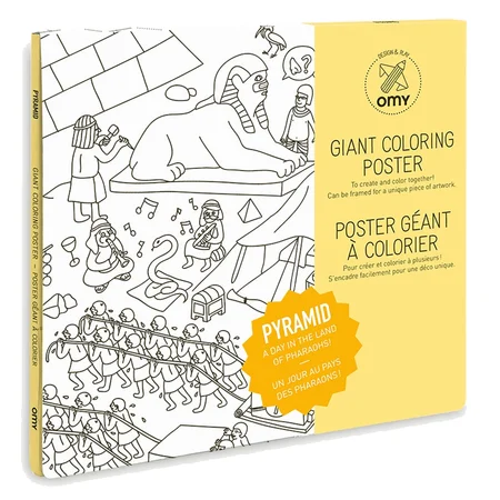 OMY plakat til farvelægning, Pyramiderne