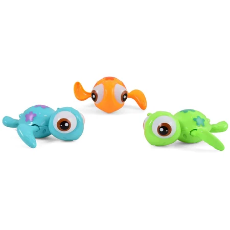 Stor Træk-Op Badedyr, Skildpadde asst.