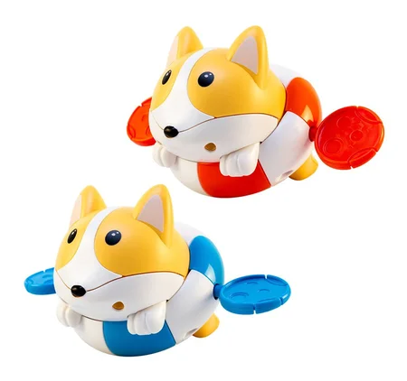 Træk-Op Corgi med Redningskrans, asst.