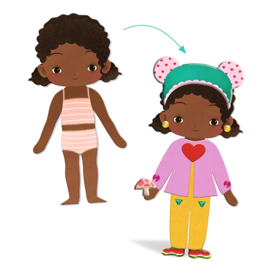 Djeco kreativ collage, klæd ud