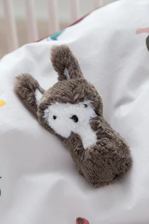 Sebra plysrangle, kanin - soil brown