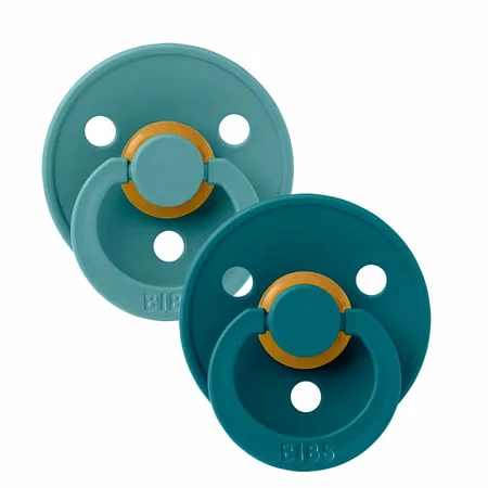 BIBS 2 pak, rund sut, str 1 - island sea / forest lake