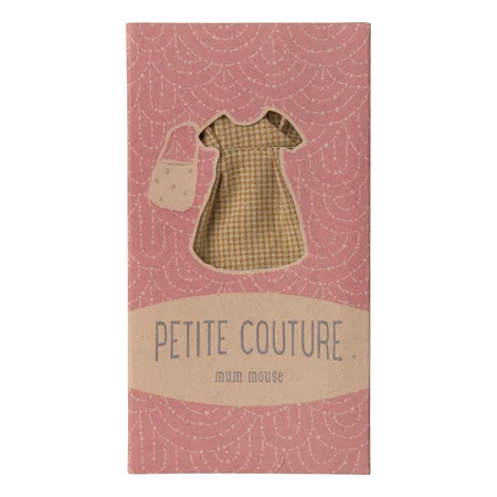 Maileg tøj til mor mus, kjole og ostetaske