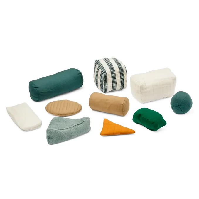 Liewood 10-pk sensoriske former, blue multi mix