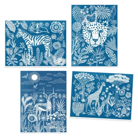 Djeco Cyanotype/lystryk, Nat på savannen