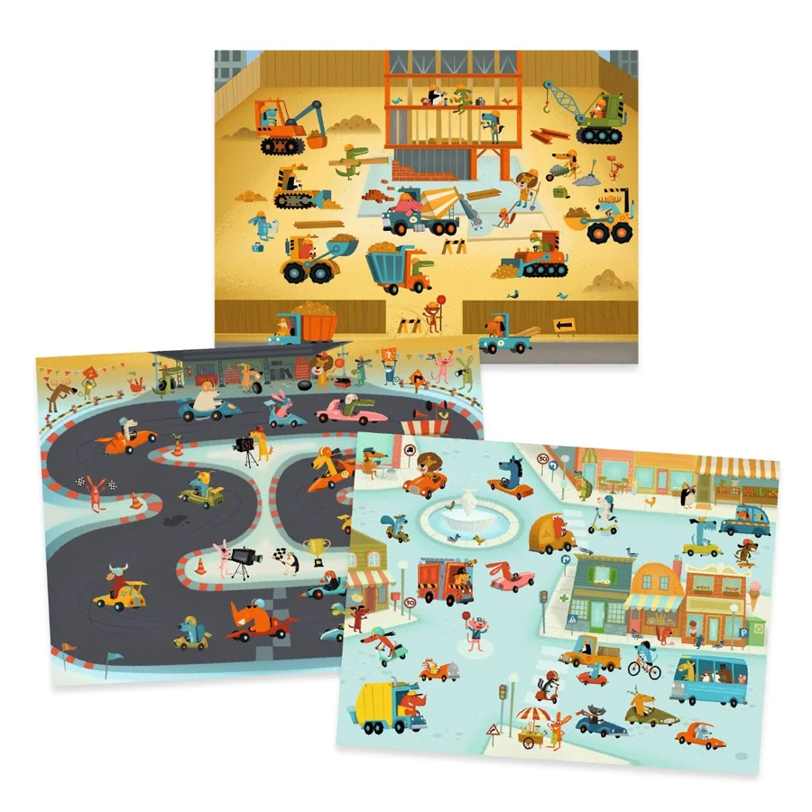 Djeco overføringsbilleder, køretøjer