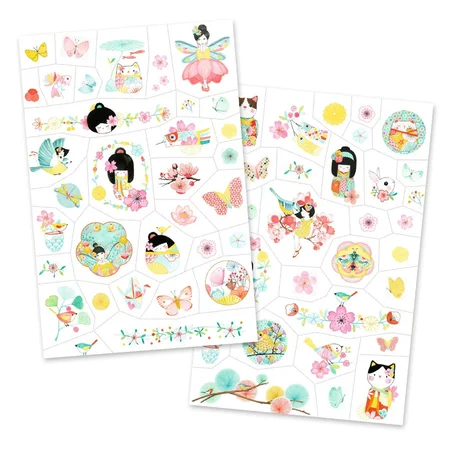 Djeco tatoveringer, kirsebærblomster