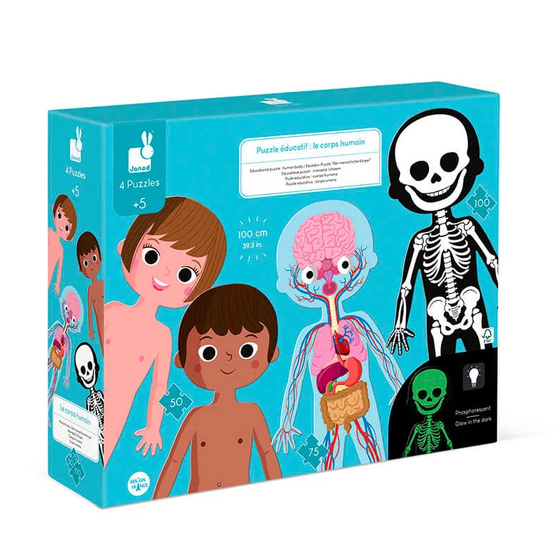 Janod puslespil, menneskekroppen