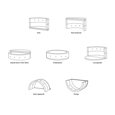 By klipklap KK play fold circle Sand w. Sand