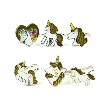 Humør fingerring m.enhjørning asst