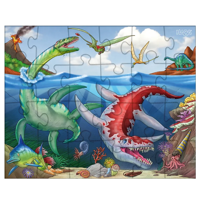 Haba 3 puslespil, dinosaurer