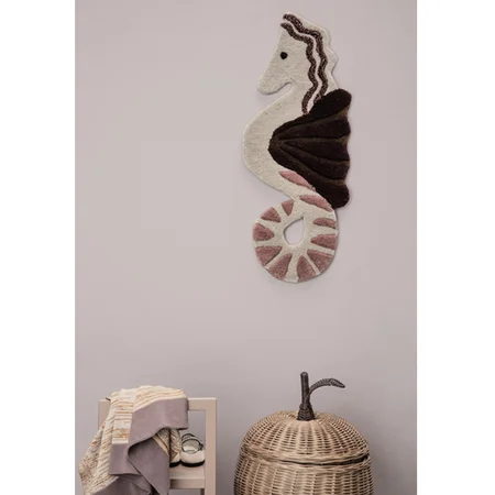 Ferm Living striktæppe, dusty rainbow mustard