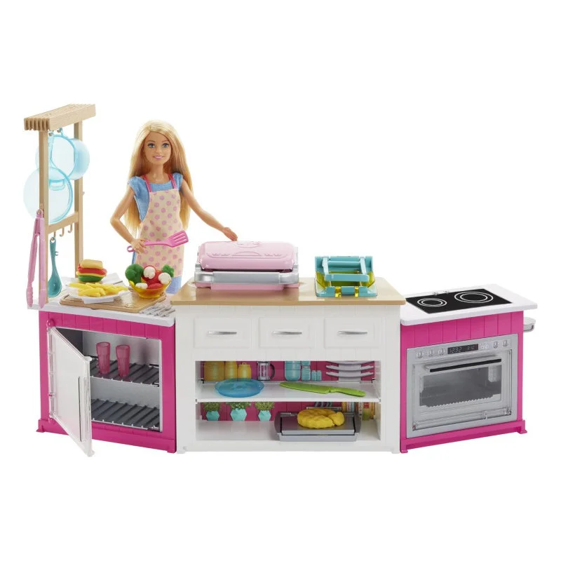 Barbies ultimative køkken inkl dukke