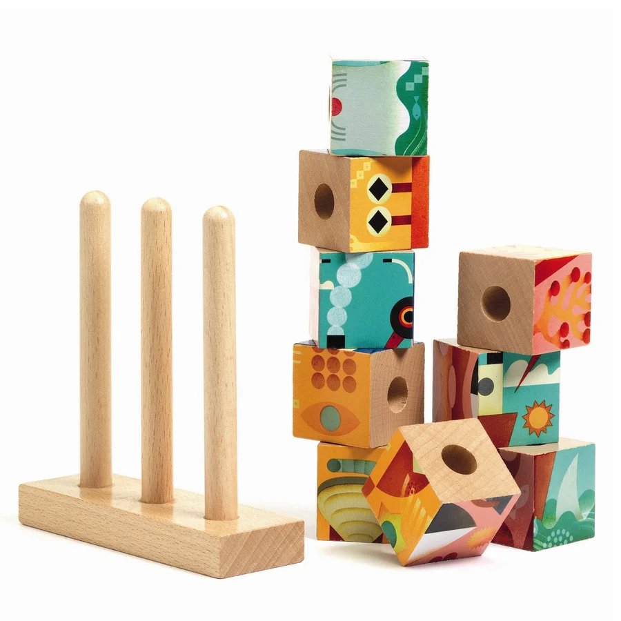 Djeco billedklodser på pind, Havet