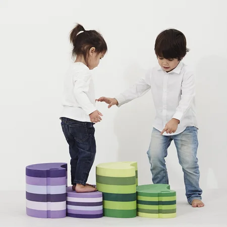 bObles ælling, marmor - blå