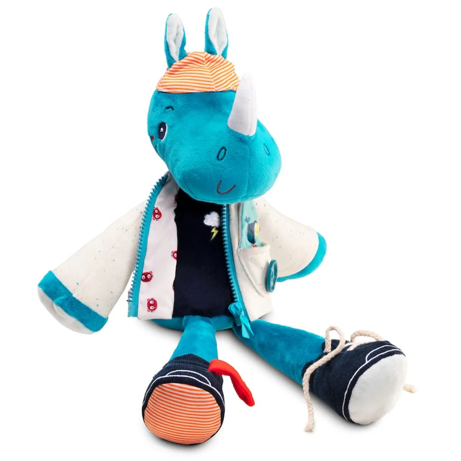 Lilliputiens Næsehornet Marius, klæd af og klæd på