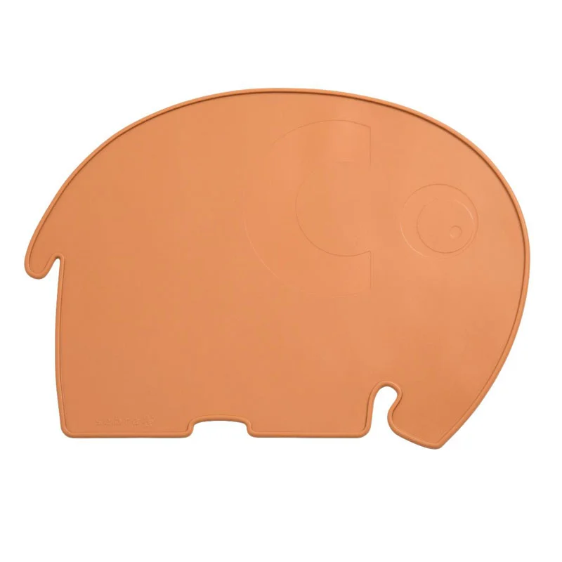 Sebra silicone dækkeserviet, elefant - toasted orange