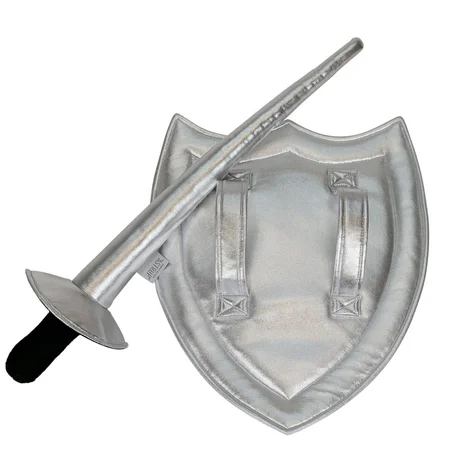 by Astrup udklædning, skjold og lanse - sølv