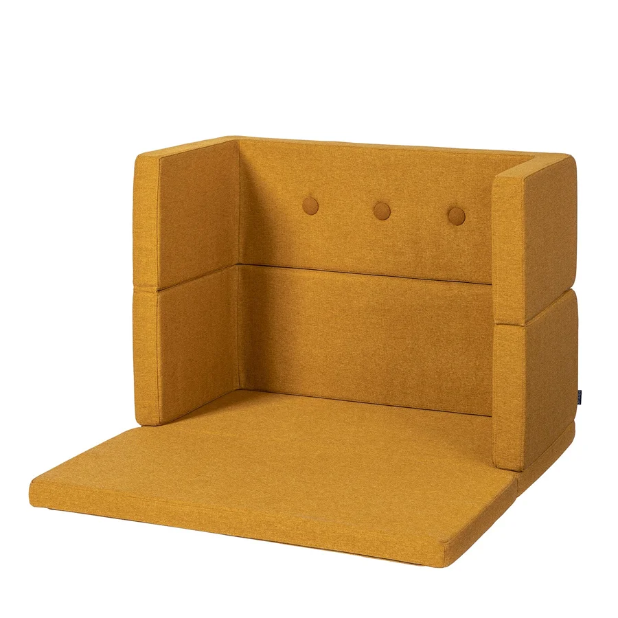 By klipklap KK play fold square Mustard w. Mustard
