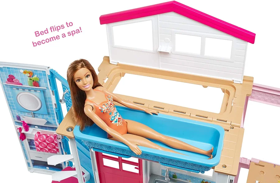 Barbie dukkehus m.2 etager